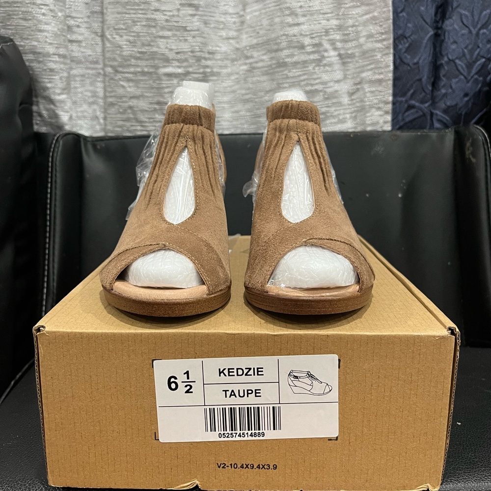 Brown High Heel Sandals with Ankle Strap